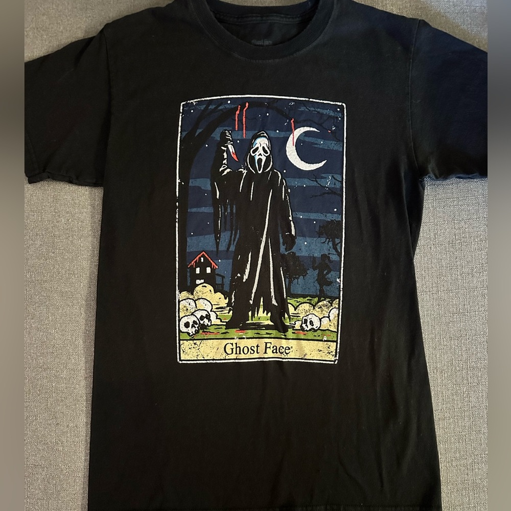 Ghost Face Scream Black T-Shirt Size Small
